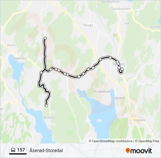 157 Bus Line Map