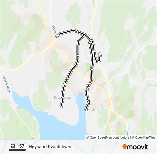 157 Bus Line Map
