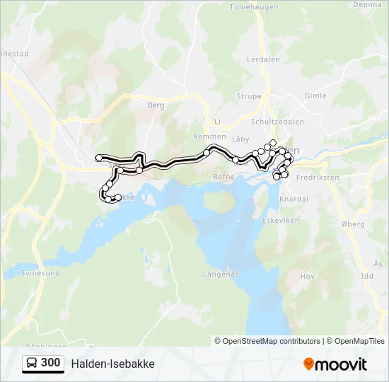 300 Bus Line Map