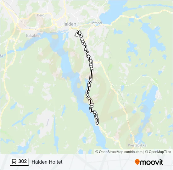 302 Bus Line Map