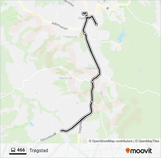466 Bus Line Map