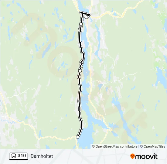 310 Bus Line Map