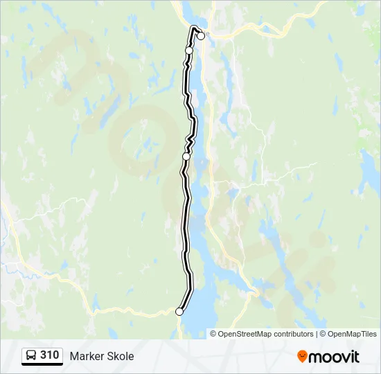 310 Bus Line Map