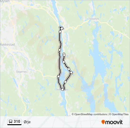 310 Bus Line Map