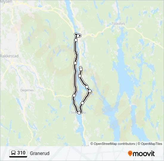 310 Bus Line Map