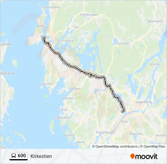600 buss Linjekart