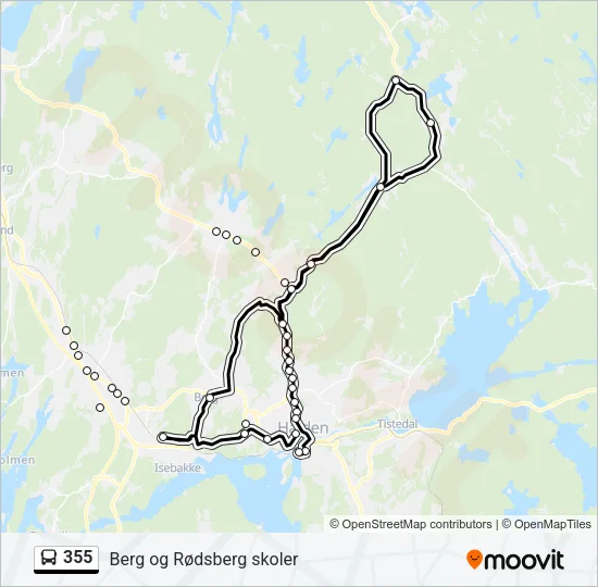 355 Bus Line Map
