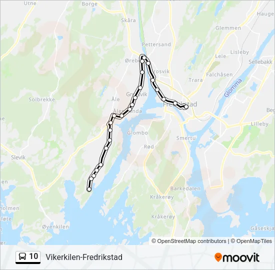 10 Bus Line Map