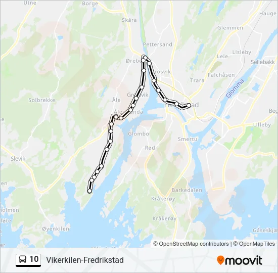 10 Bus Line Map