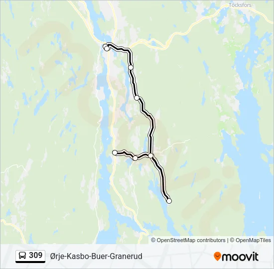 309 Bus Line Map