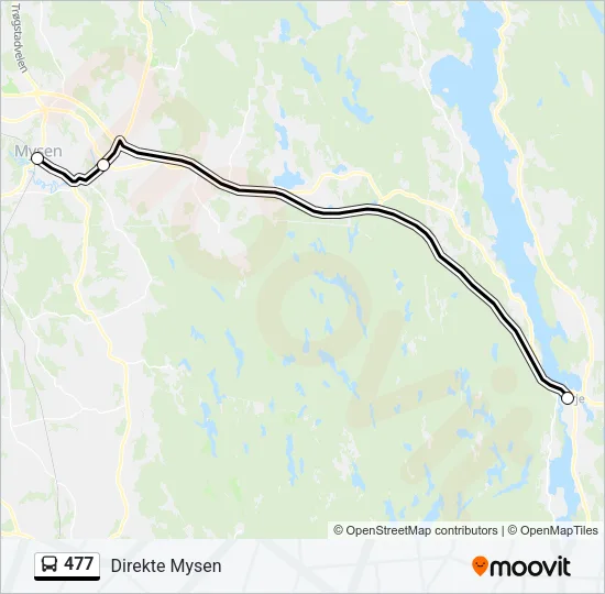 477 Bus Line Map
