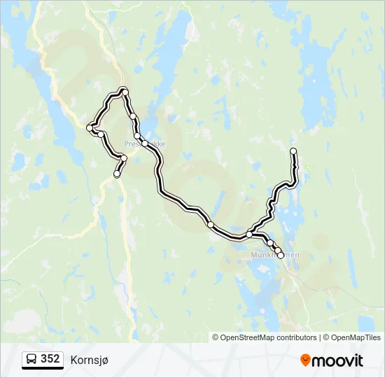 352 Bus Line Map