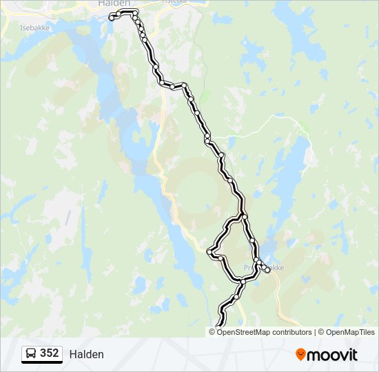 352 Bus Line Map