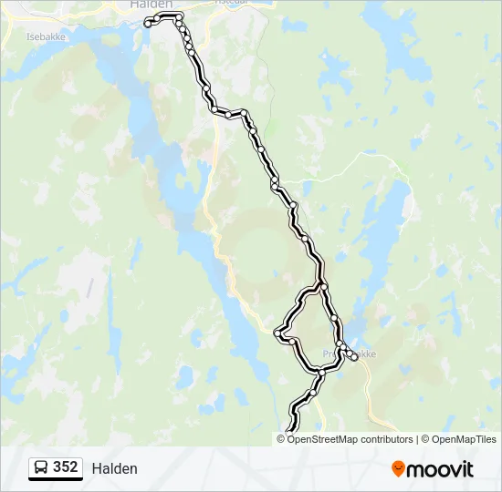 352 Bus Line Map