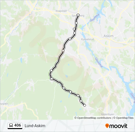 406 Bus Line Map