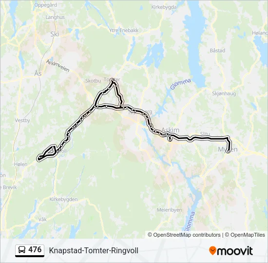 476 Bus Line Map