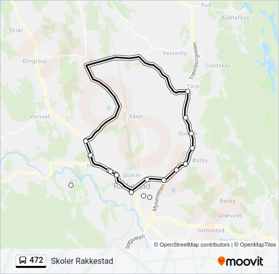 472 Bus Line Map
