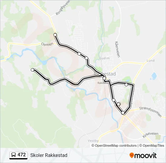 472 Bus Line Map