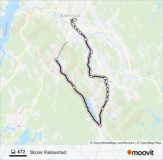 472 Bus Line Map