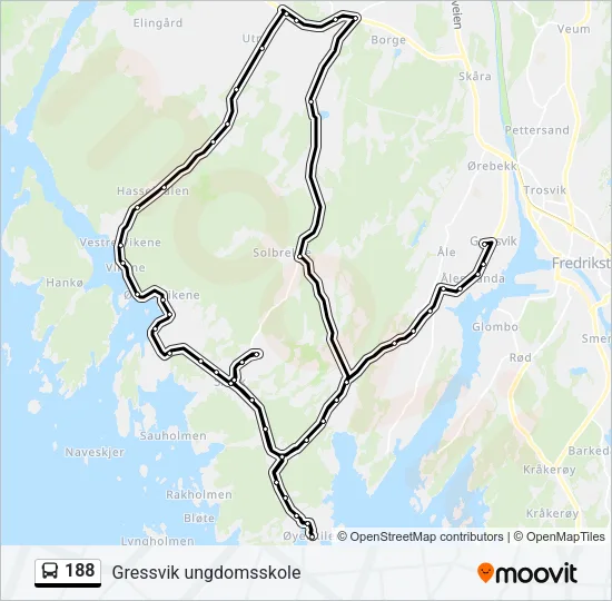 188 Bus Line Map