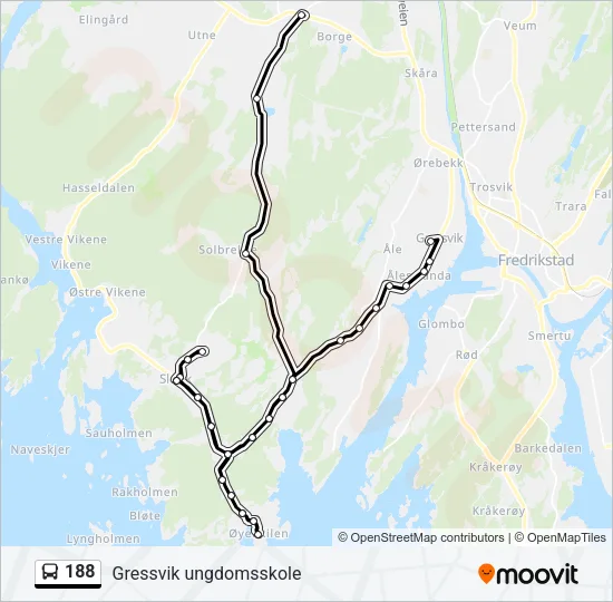 188 Bus Line Map