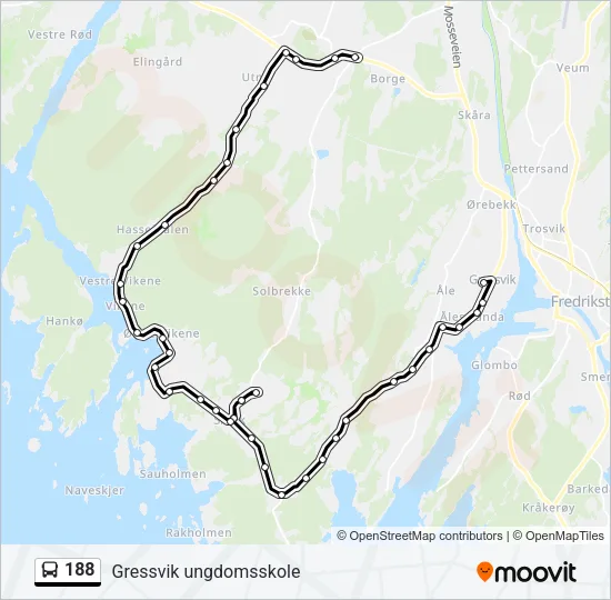 188 Bus Line Map