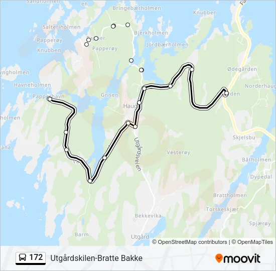 172 Bus Line Map