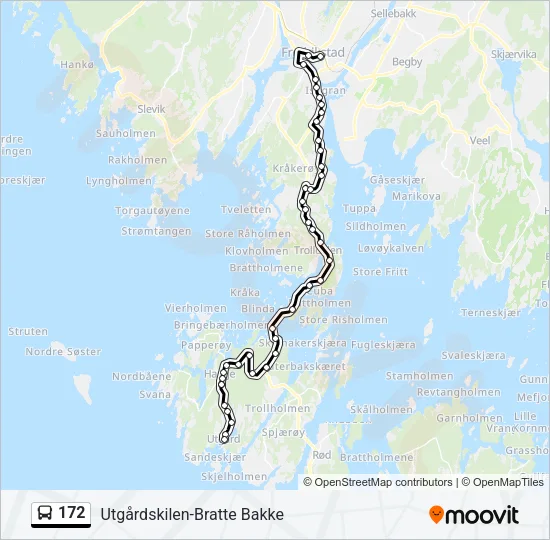 172 Bus Line Map