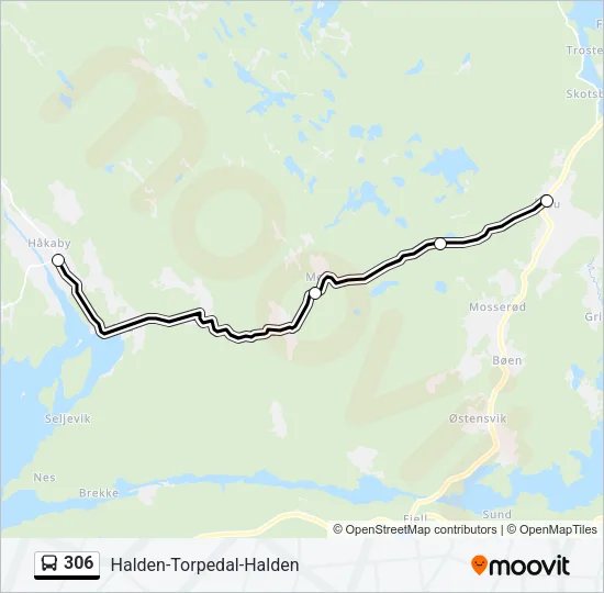 306 Bus Line Map