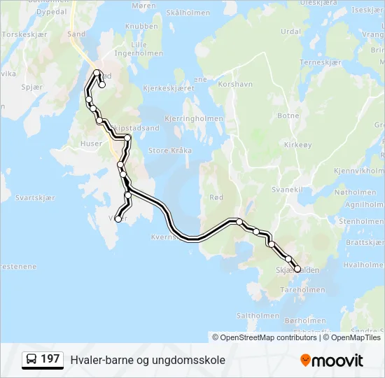 197 Bus Line Map