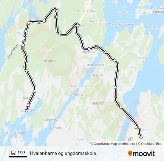 197 Bus Line Map