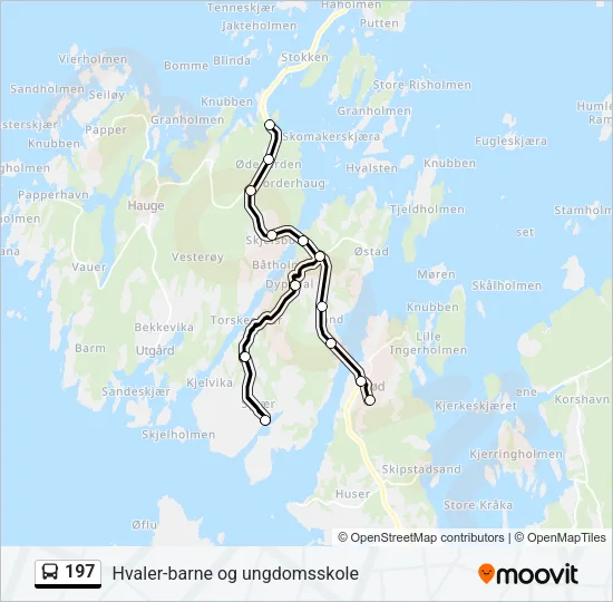197 Bus Line Map