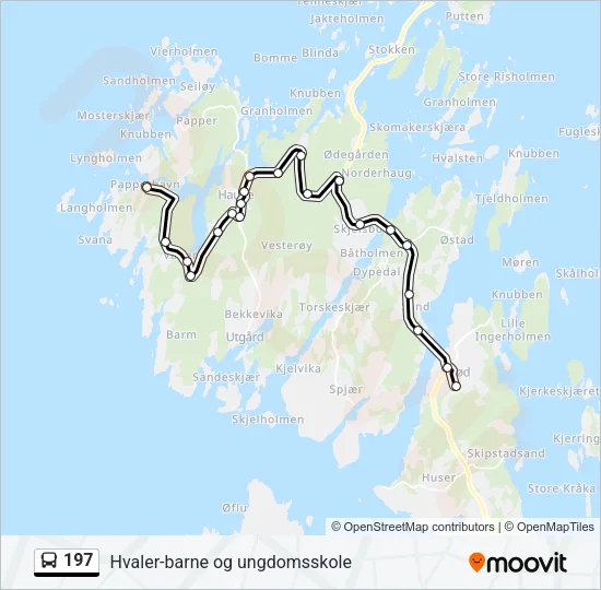 197 Bus Line Map