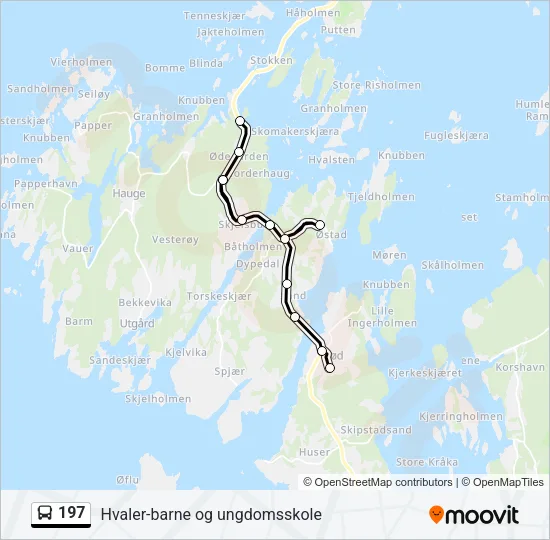197 Bus Line Map