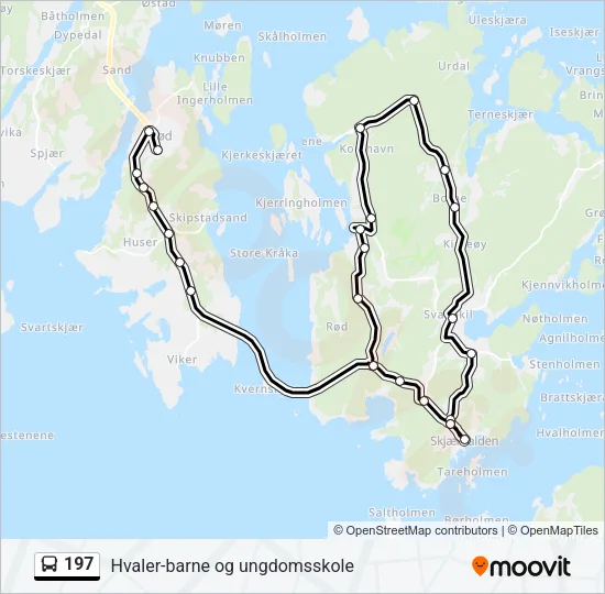 197 Bus Line Map