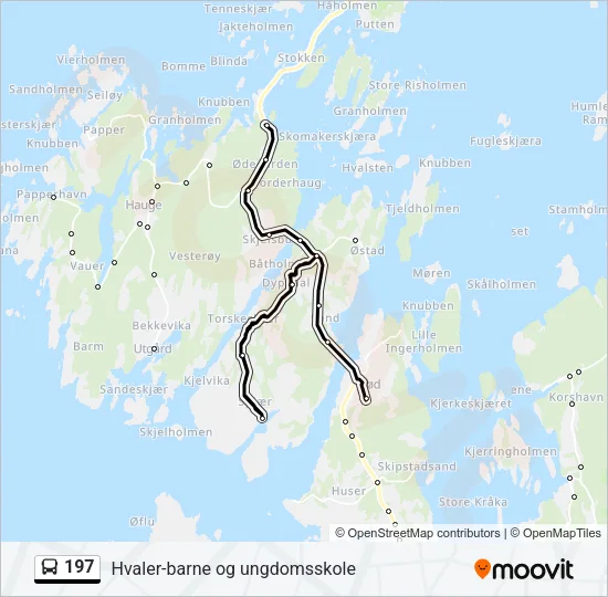 197 Bus Line Map