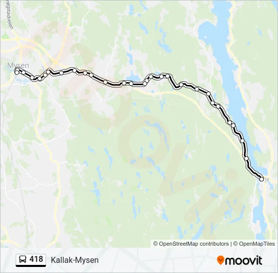 418 Bus Line Map