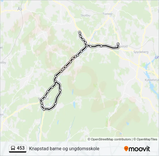 453 Bus Line Map