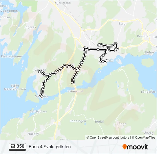 350 Bus Line Map