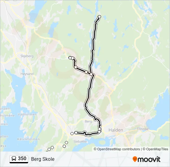 350 Bus Line Map