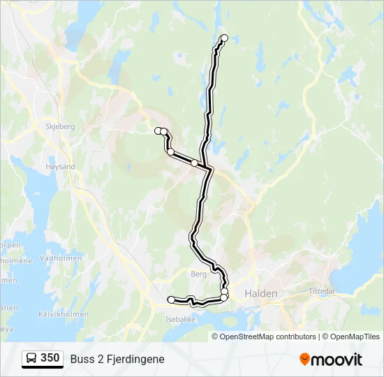 350 Bus Line Map