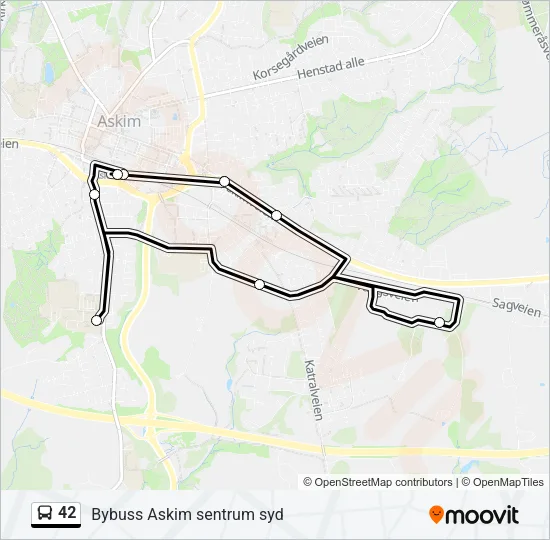 42 Bus Line Map