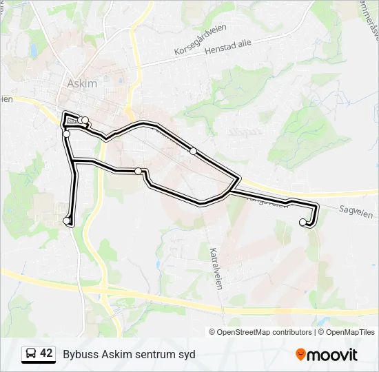 42 Bus Line Map