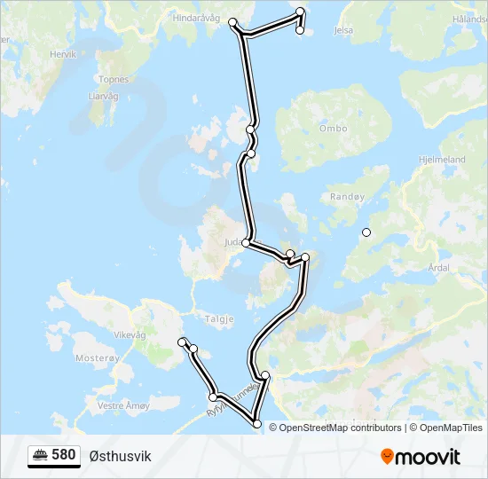 580 Ferry Line Map