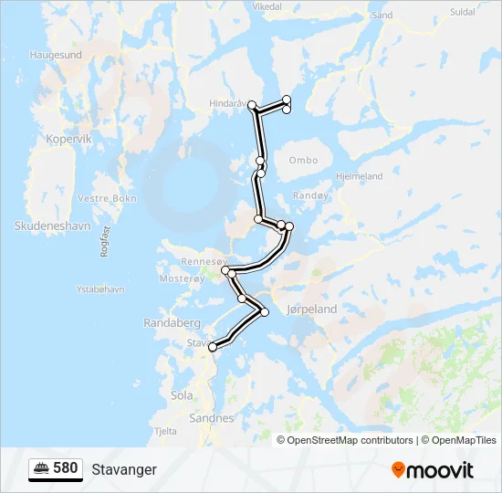 580 Ferry Line Map