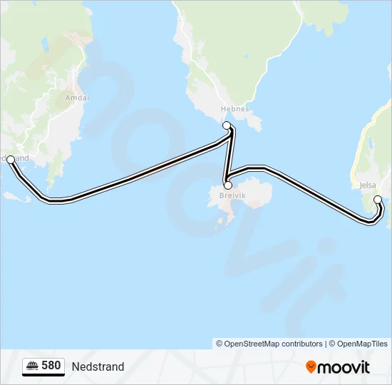 580 Ferry Line Map