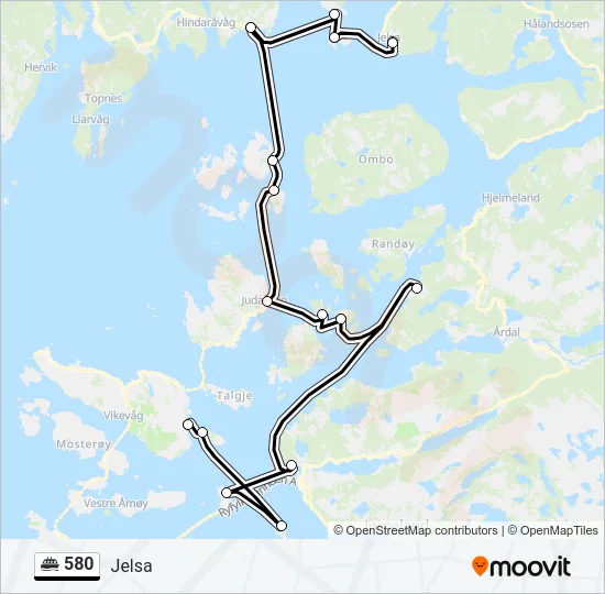 580 Ferry Line Map