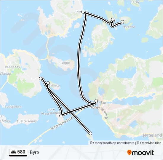580 Ferry Line Map