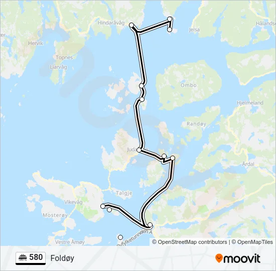 580 Ferry Line Map