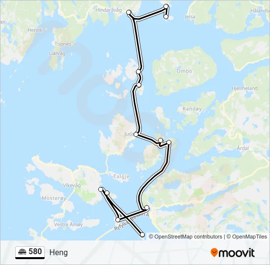 580 Ferry Line Map